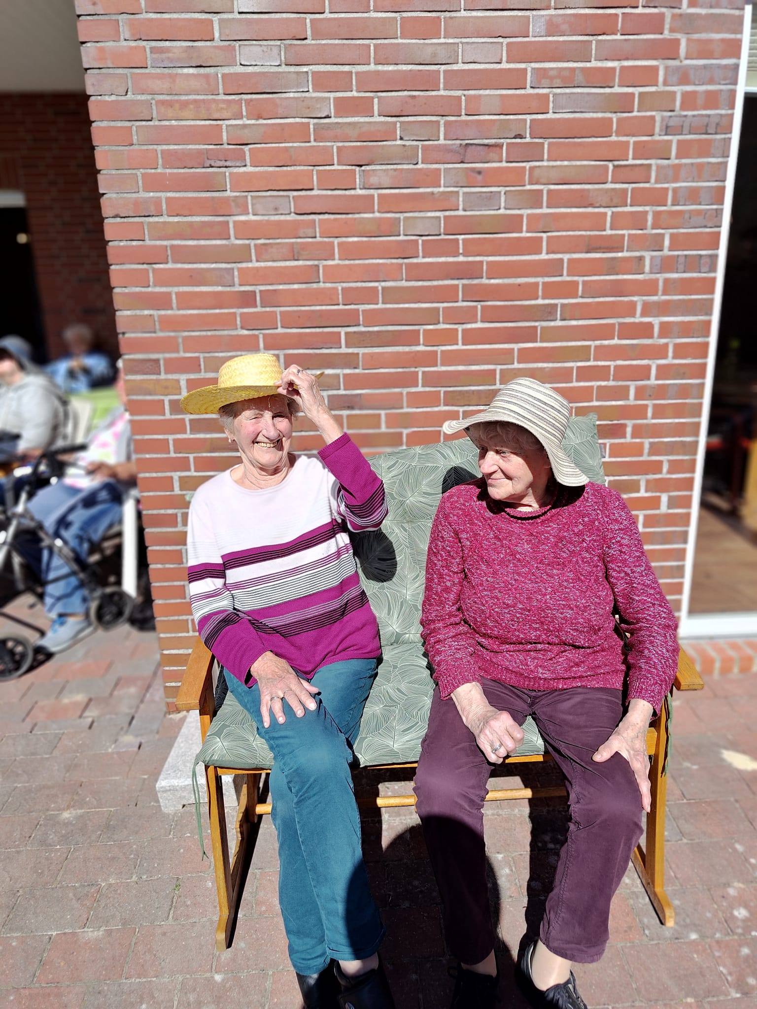 Sonnige Terrasse